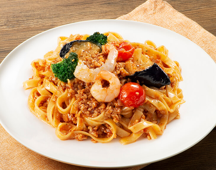 Bolognese Pasta with Shrimp